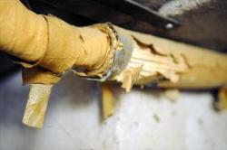 Putkieristeissä käytettiin usein asbestia