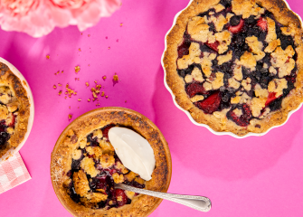 Pakastemarjojen hävityspaistos.