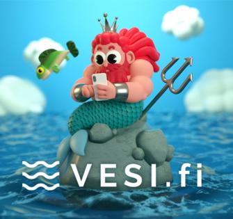 vesi.fi-palvelun tunnushahmo Ahti.