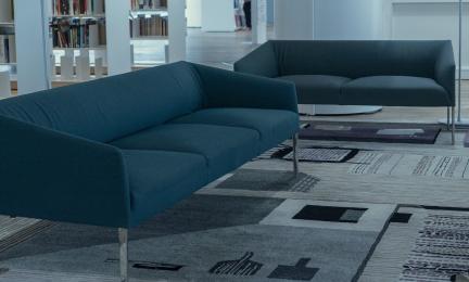 Kaksi sohvaa ja matto