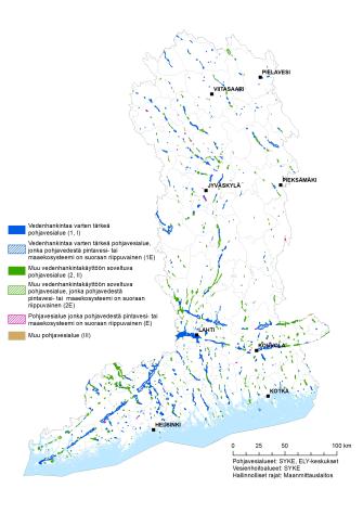 Pohjavesialueet Kymijoen-Suomenlahden vesienhoitoalueella